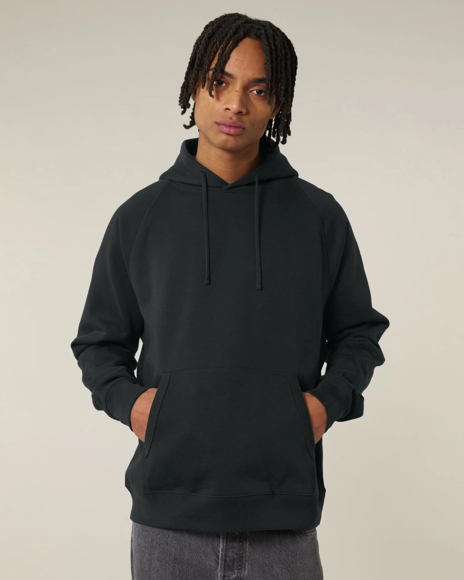Hoodie unisex biologisch katoen om te personaliseren - Zwart